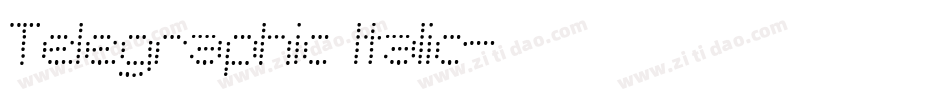 Telegraphic Italic字体转换